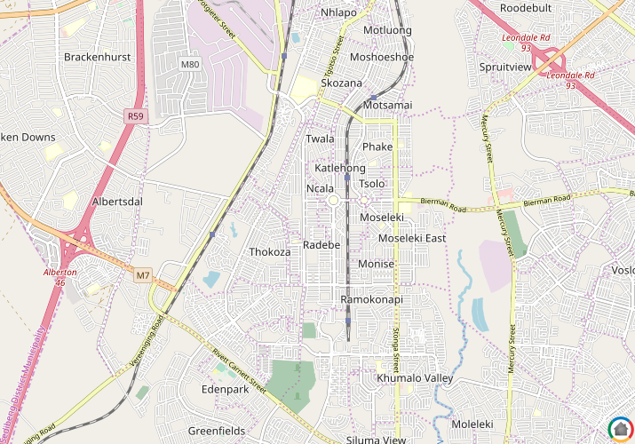 Map location of Mavimbela